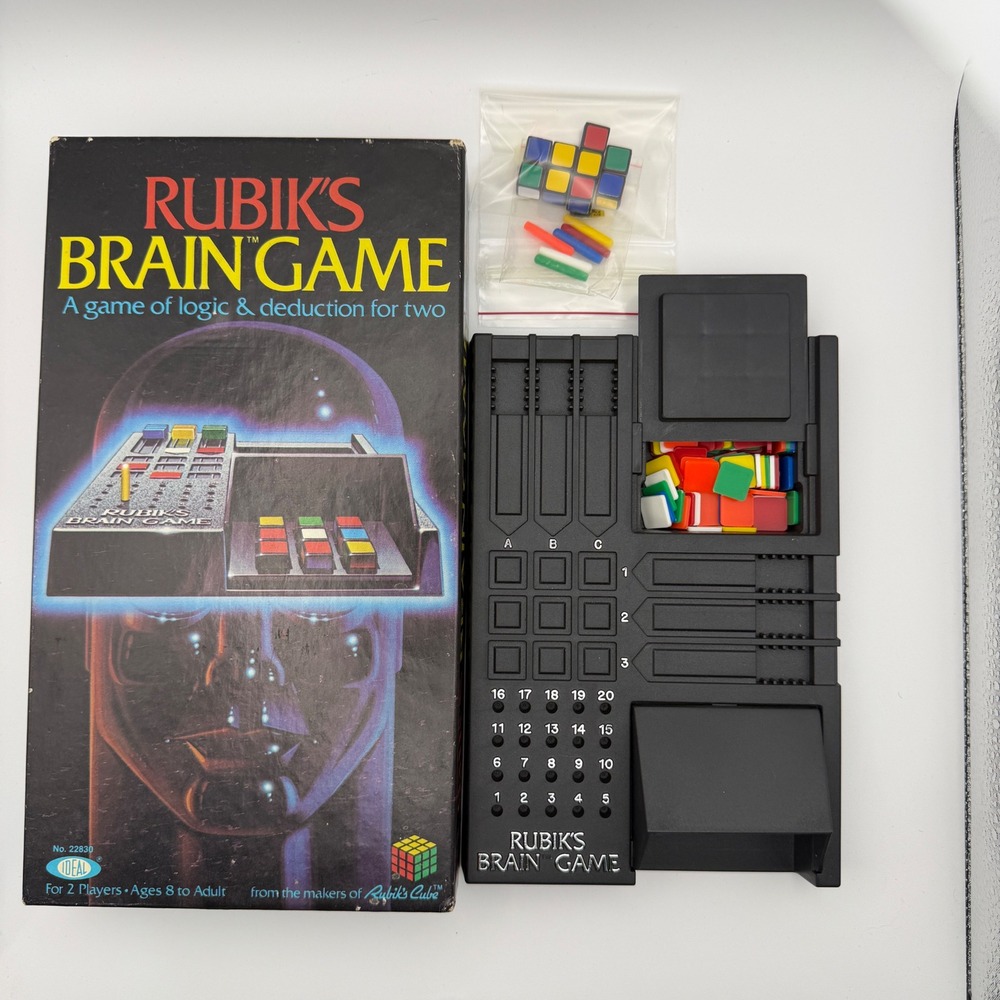 Rubik's Brain Game Vintage 1983 Ideal Puzzle‎ Incomplete Missing Parts